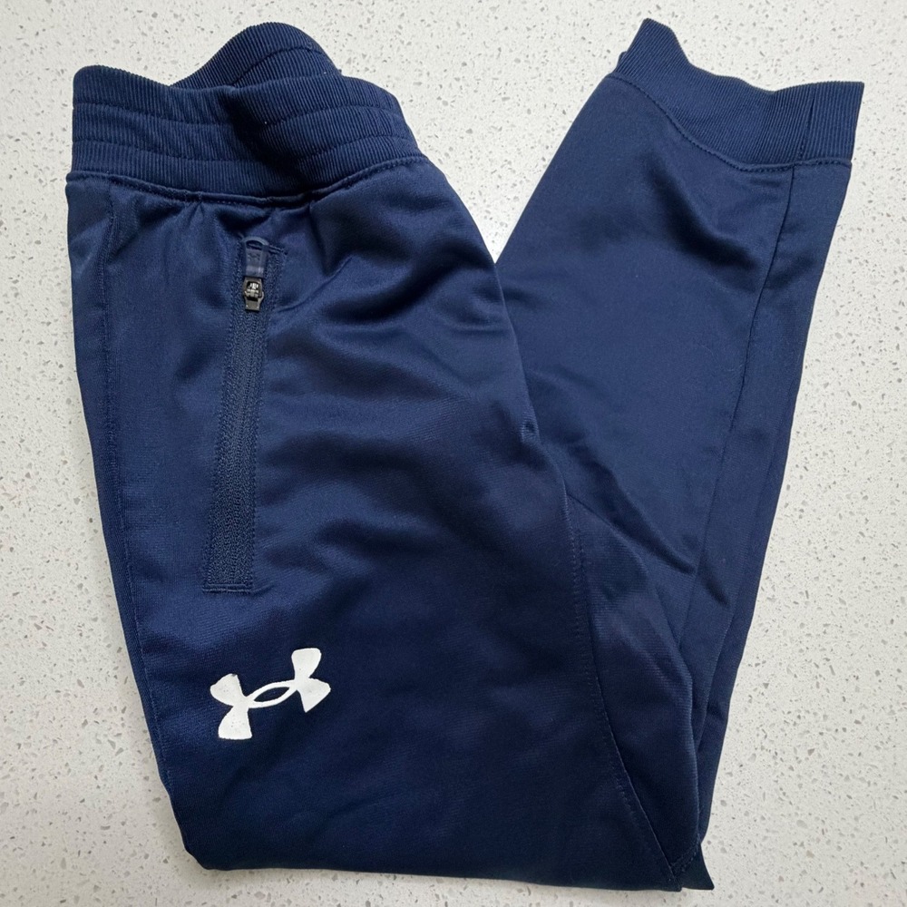 Under Armour Boys Navy Blue Tricot Jogger Pants Size 5 UAFFC42E-410